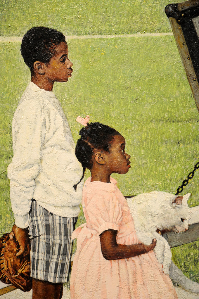 Detailed close-up of the two Black children